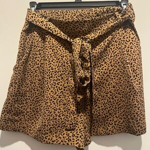 Leopard Print Women's Shorts